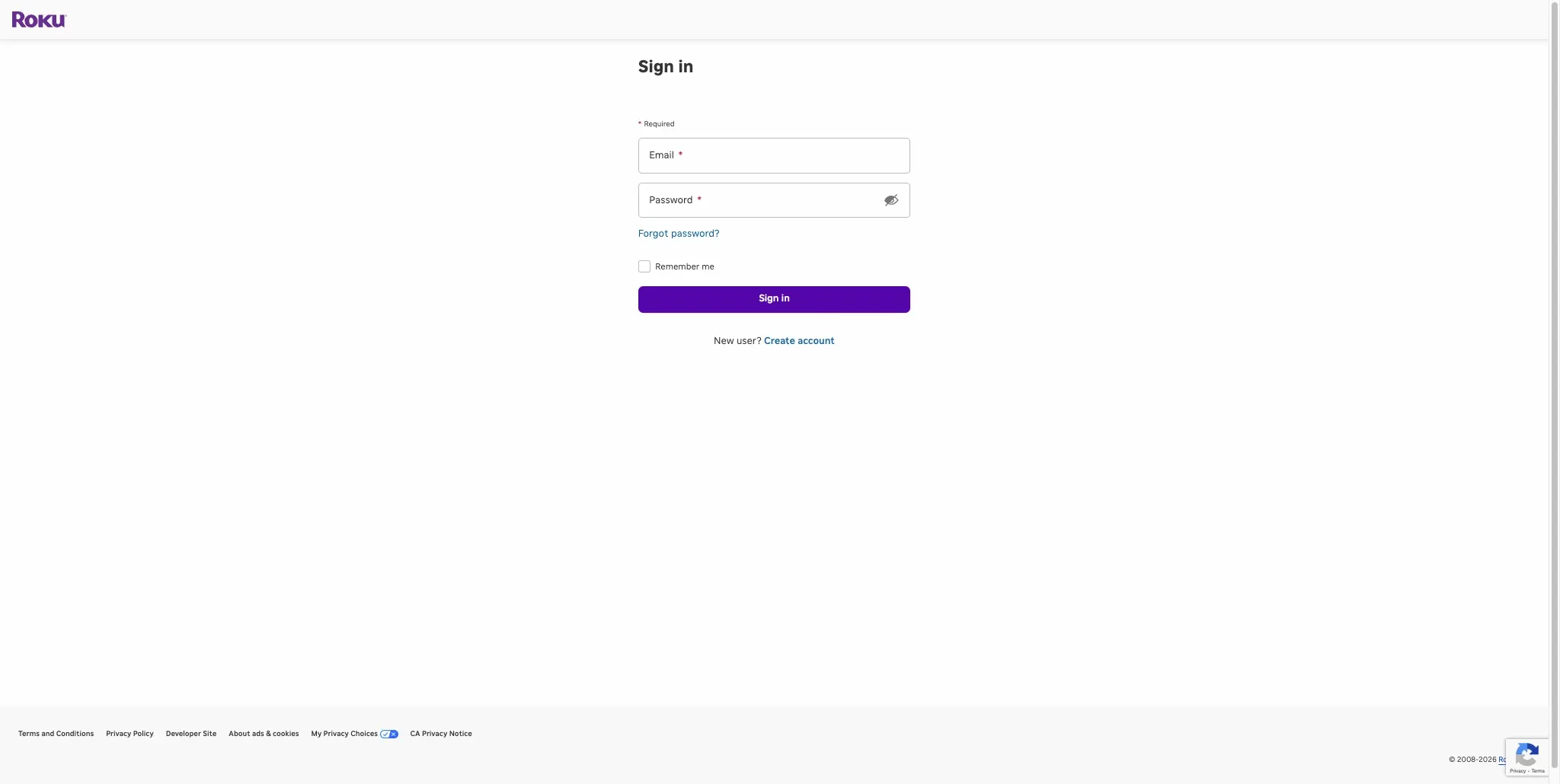 Roku website