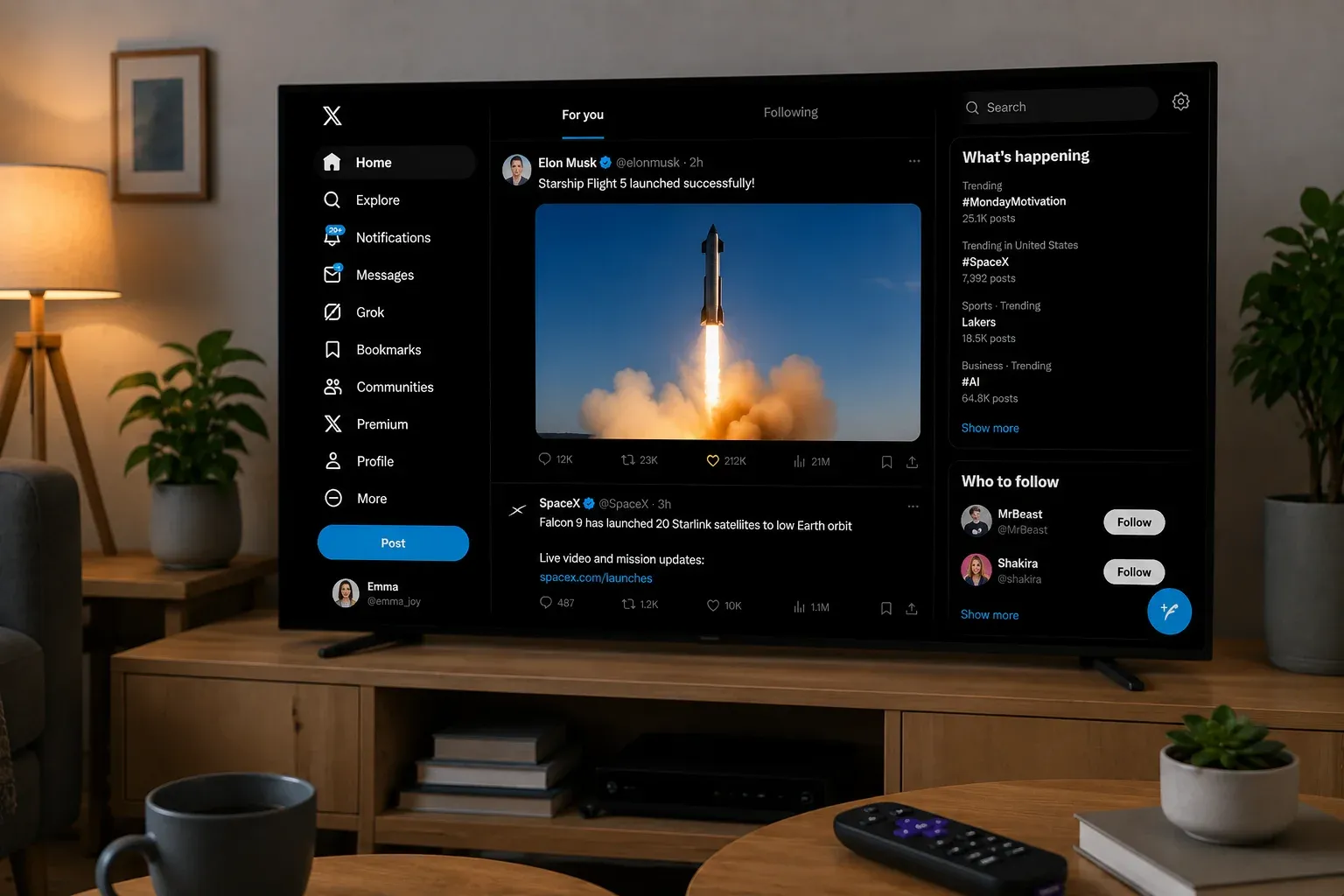 Get Twitter on Roku