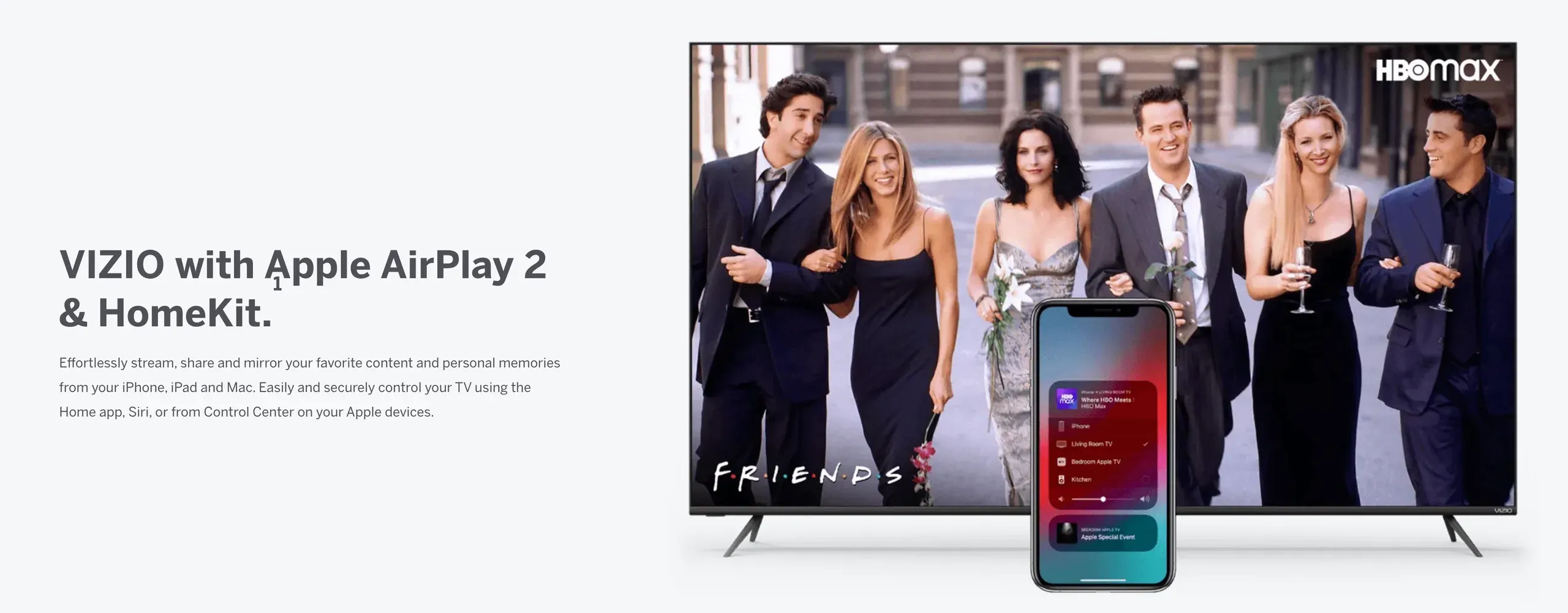 Vizio TV with Apple AirPlay 2 support