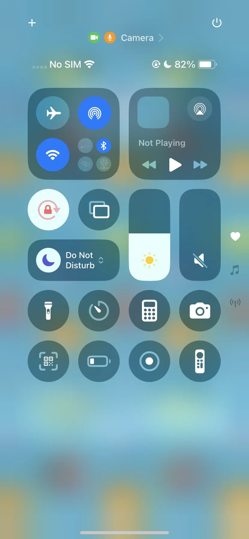 locate AirPlay (Screen Mirroring) on iPhone
