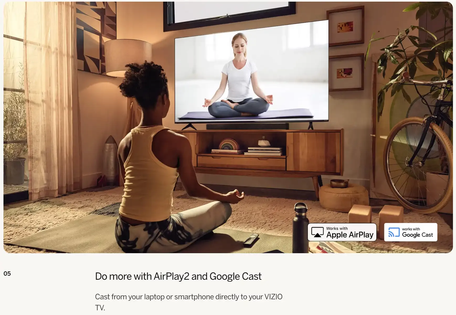 Vizio Smart TV with AirPlay and Google Cast support