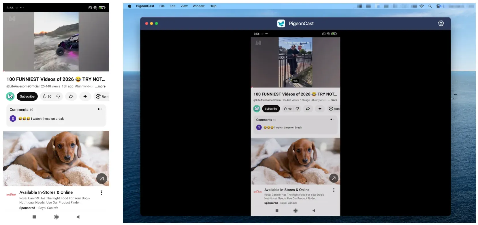 mirror phone to PC