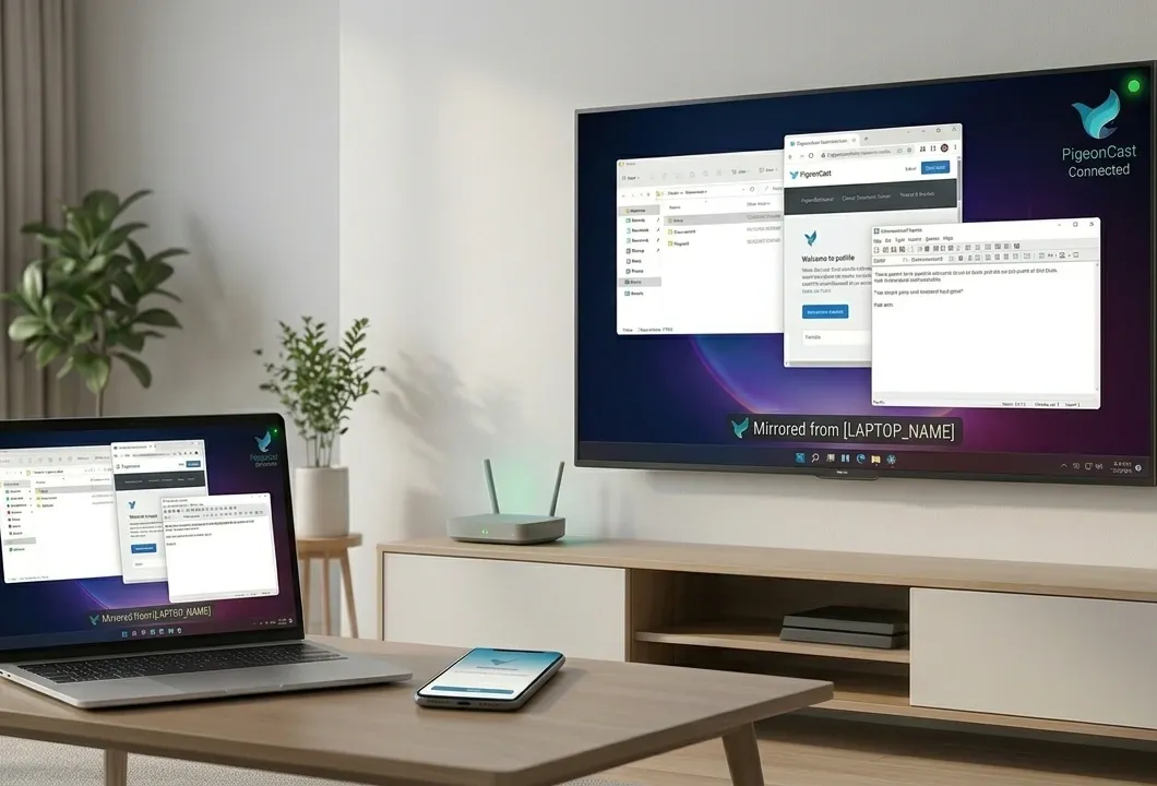 use PigeonCast to mirror your computer