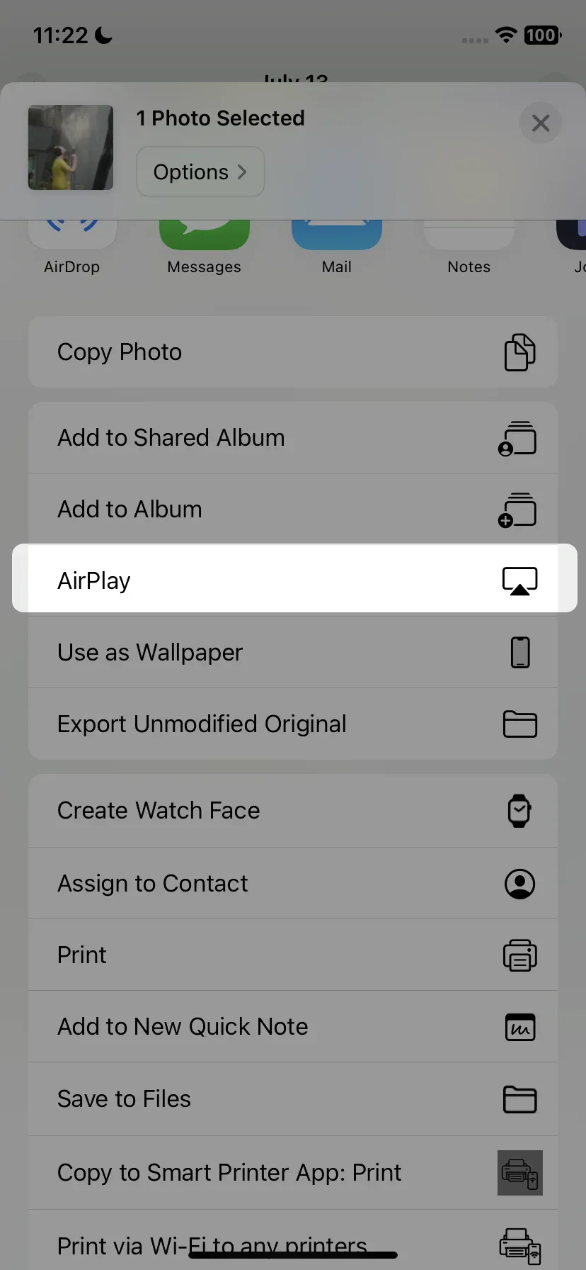 AirPlay in photos