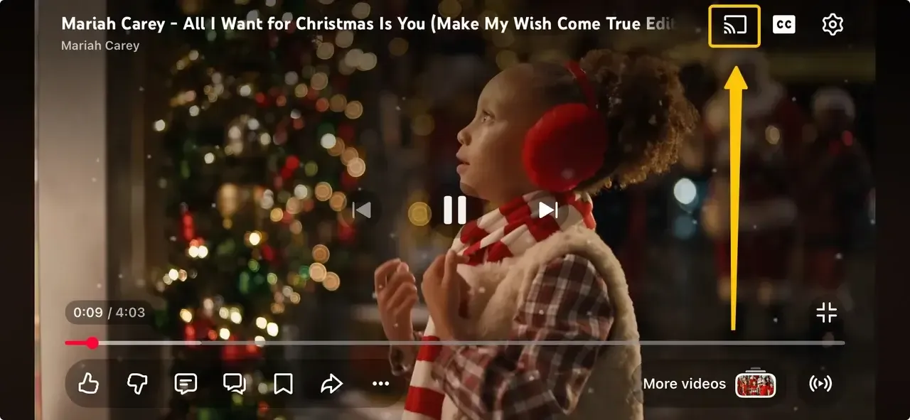 what is Google Cast icon in YouTube