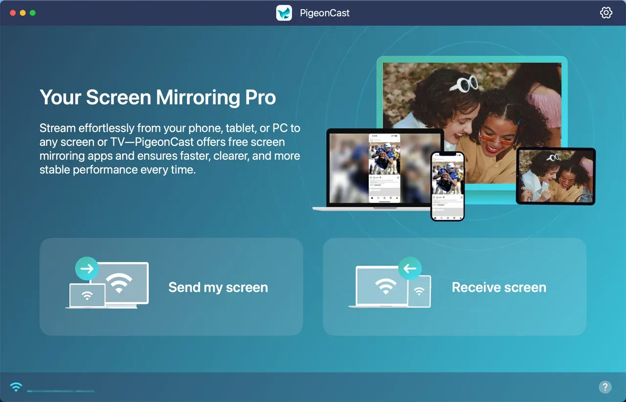 set up PigeonCast on MacBook Air