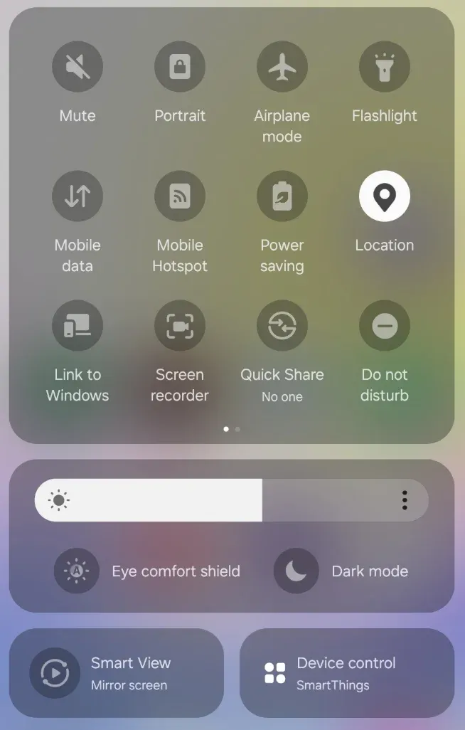 Smart View on Samsung phone