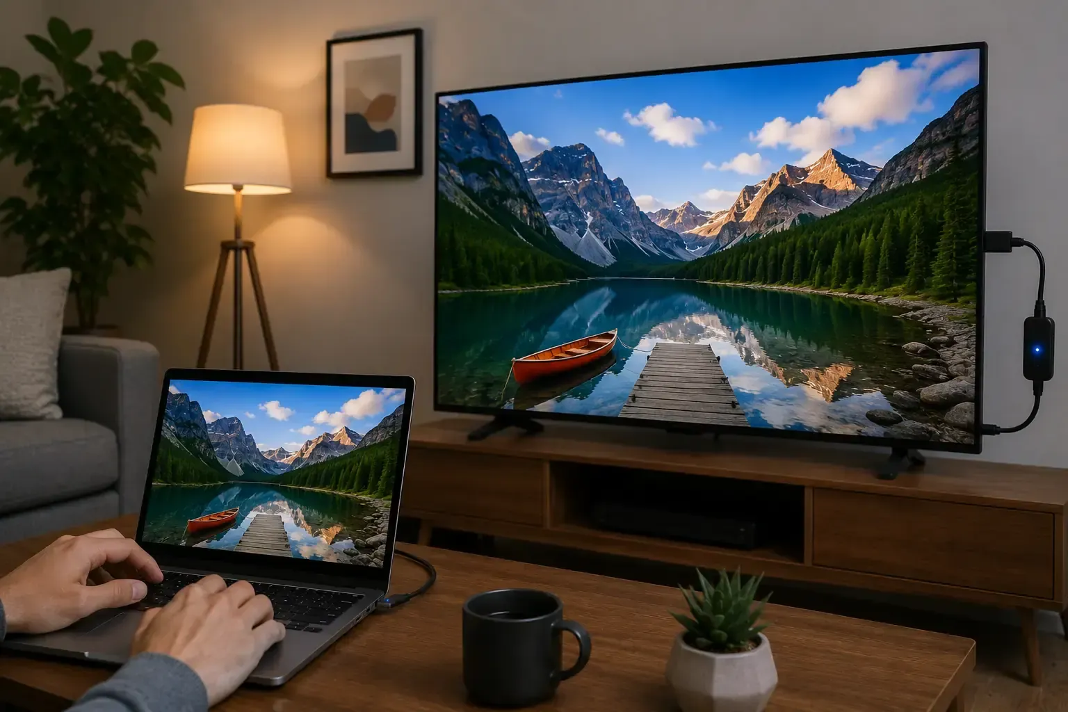 Screen Mirror to a Non-Smart TV