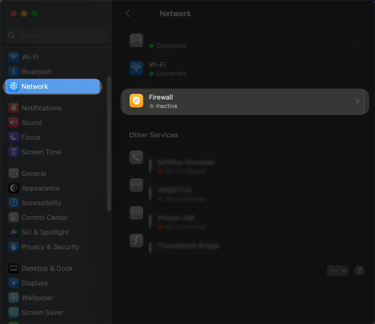 Firewall on your Mac
