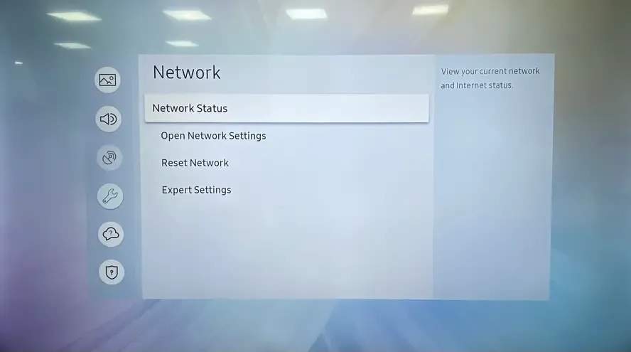 Netzwerkeinstellungen auf dem Samsung-TV