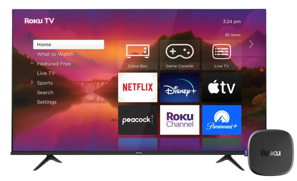 Roku an den Fernseher anschließen