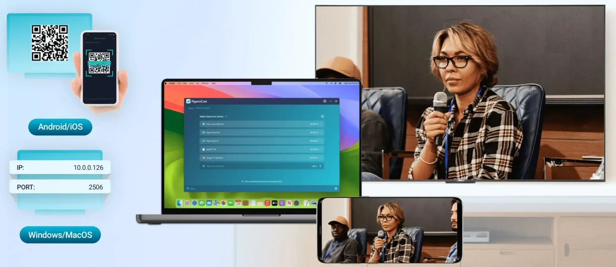 PigeonCast connects your phones, laptops, and TVs