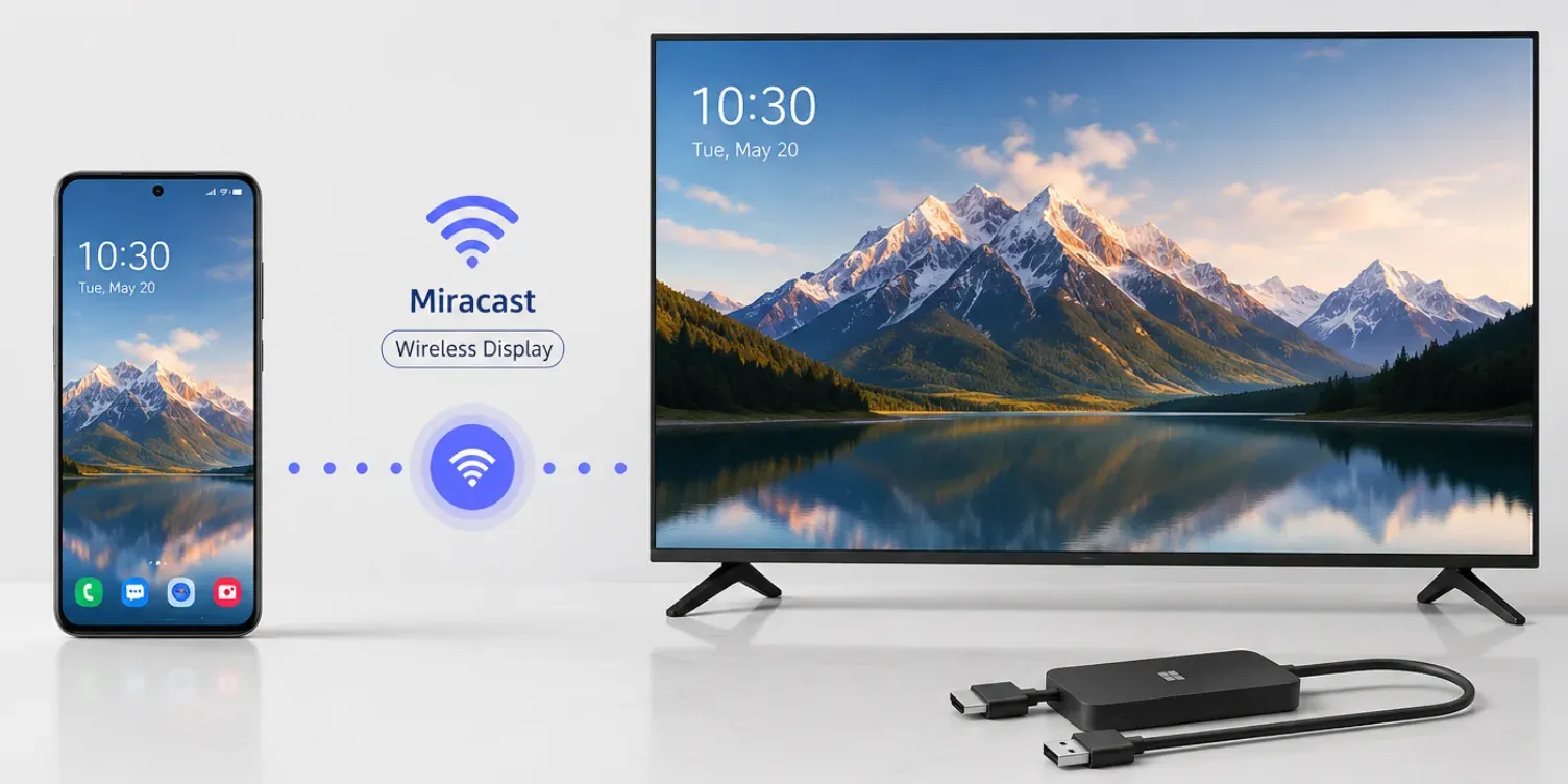 duplicate phone's screen onto TV with Miracast