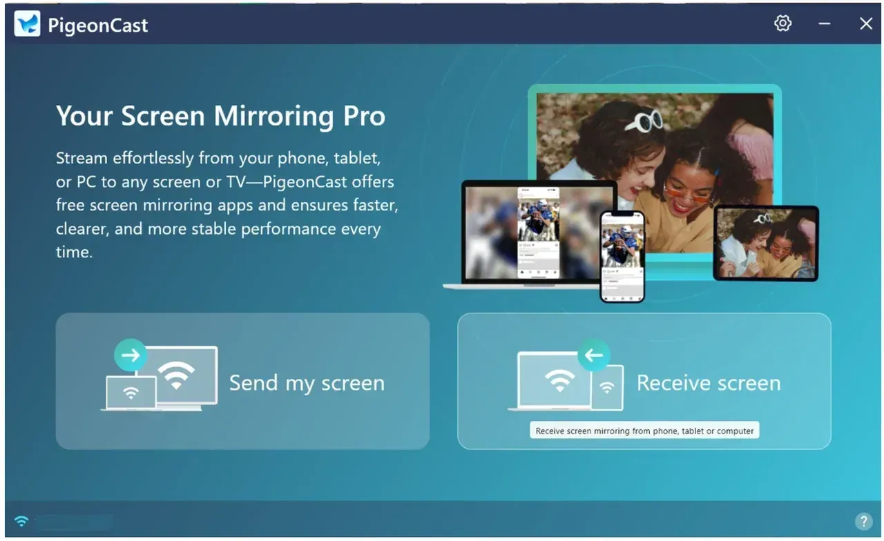 set up PigeonCast on laptop
