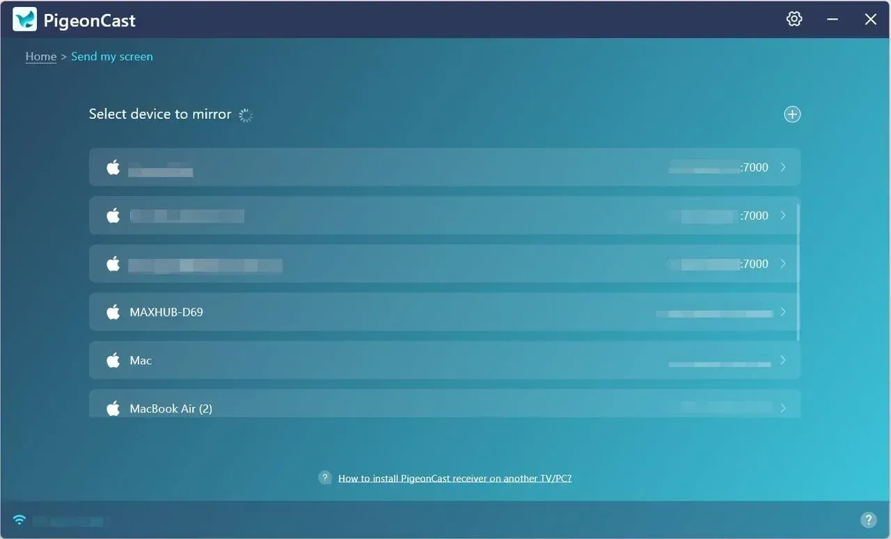 PigeonCast detects many devices