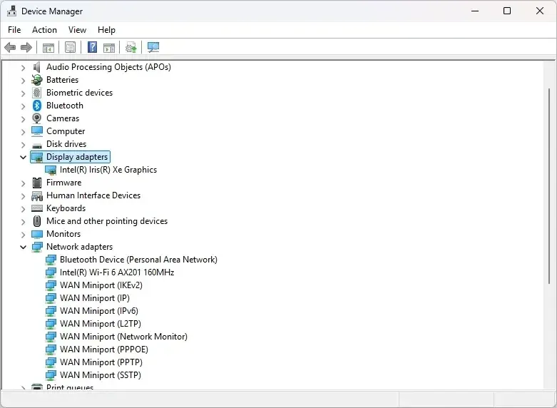 update display driver