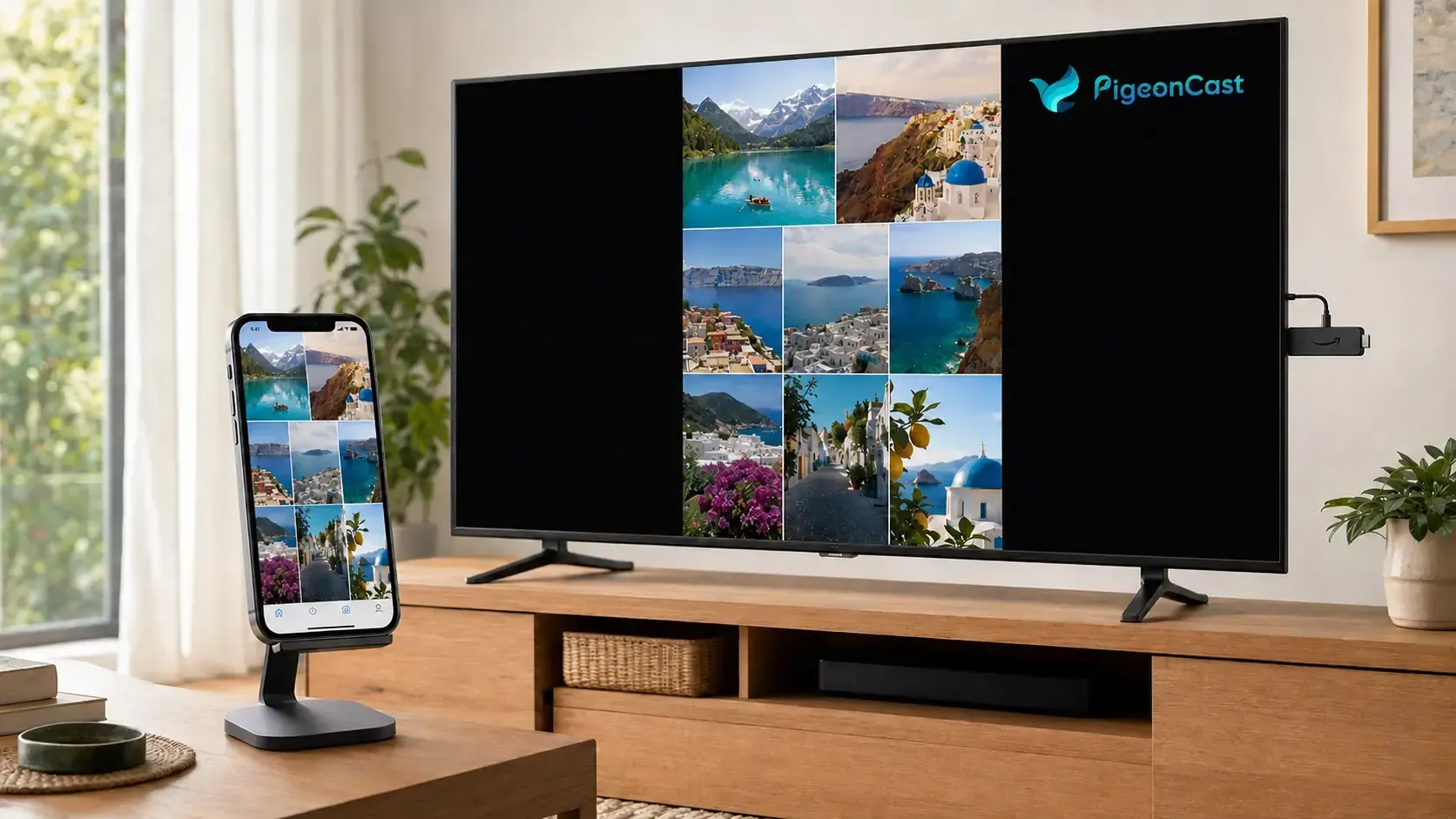 use PigeonCast to mirror iPhone on FireStick